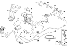Single parts f independent heating (03_0911) dla BMW 6' E63 M6 Cou ECE