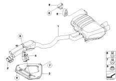 Układ wydechowy tylny (18_0605) dla BMW Z4 E85 Z4 2.0i Roa ECE