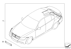 Zest. dopos. - pakiet aerodynamiczny M (03_0785) dla BMW 3' E90 330i Lim ECE