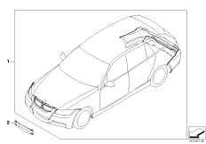 Zest. dopos. - pakiet aerodynamiczny M (03_0786) dla BMW 3' E91 330i Tou ECE