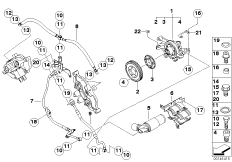 Głowica cylindrów-Vanos/elementy dod. (11_3698) dla BMW 6' E63 M6 Cou USA