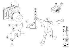Agregat hydr. DSC/Mocowanie/Czujniki (34_1467) dla BMW 5' E61 530xi Tou USA