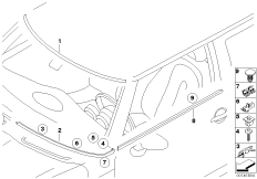 Zewnętrzne osłony / Kratka ozdobna (51_4270) dla MINI R50 Cooper 3-drzwiowy USA