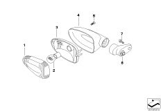 Lampa kierunkowskazu, tylna (63_0941) dla BMW R 1200 ST (0328,0338) ECE