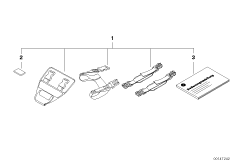 Elementy mocujące sakwę na zbiornik (77_0053) dla BMW K 1200 R Sport (0585,0595) USA