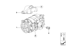 Sprężarka klimatyzacji/Elementy dod. (64_1518) dla BMW 3' E91 LCI 325d Tou ECE