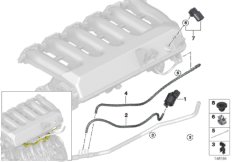 Instalacja ssąca - sterowanie podciśn. (11_3877) dla BMW 5' E60 LCI 530d Lim ECE