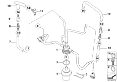 Rozdzielacz paliwa/Regulator ciśnienia (16_0627) dla BMW HP2 Enduro (0369,0389) USA