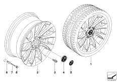 BMW LA wheel turbine styling 201 (36_0951) dla BMW Z4 E85 Z4 2.5i Roa USA