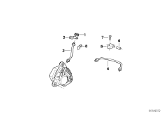 Przewód hamulcowy przedni (34_0657) dla BMW K 100 RT 84 (0504,0505,0514) ECE