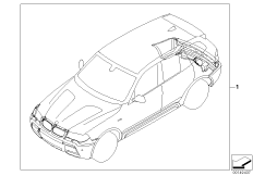Doposażenie - pakiet aerodynamiczny M (03_0780) dla BMW X3 E83 LCI X3 2.5si SAV ECE