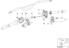 Przełącznik kombinowany na kierownicy (61_1376) dla BMW F 650 GS 04 (0175,0185) USA