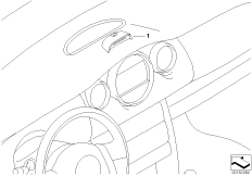 Zest. dopos. - wyświetlacz biegów (03_2983) dla MINI Cabrio R52 One Cabrio ECE