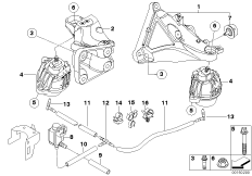 Zawieszenie silnika (22_0125) dla BMW 3' E90 330xd Lim ECE