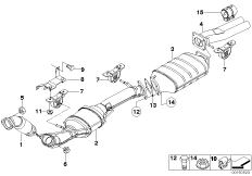 Katalizator/Przeciwpyłk. filtr paliwowy (18_0648) dla BMW X5 E53 X5 3.0d SAV ECE