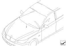 Pokrowiec przednia/ boczna szyba (03_4845) dla BMW 5' E39 520i Tou ECE