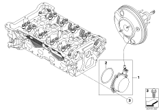 Pompa próżniowa z prowadzeniem przewodu (11_3918) dla MINI Roadster R59 Coop.S JCW Roadster ECE