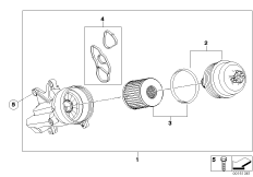 Dopływ oleju-filtr oleju (11_3929) dla MINI Cabrio R57 Cooper Cabrio ECE