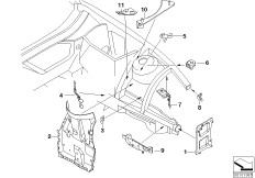 Konstrukcja przednia, uchwyt lewy (41_1449) dla BMW Z4 E85 Z4 3.0i Roa USA