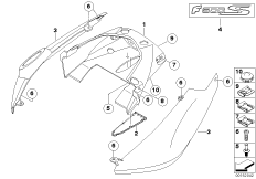 Panel tylny (46_1048) dla BMW F 800 S (0216,0226) ECE