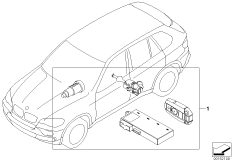 Komplet zamków (41_1755) dla BMW X5 E70 LCI X5 M50dX SAV ECE