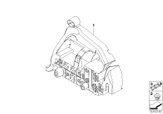 Uchwyt sterowników nadwozia i modułów (61_1767) dla BMW 5' E60 LCI 530i Lim ECE