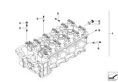 Głowica cylindrowa (11_3937) dla BMW 3' E90 320si Lim ECE