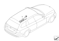 Prowadzenie przewodu (61_2077) dla BMW 3' E91 LCI 320d Tou ECE