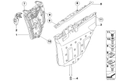 Mechanizm szyby drzwi tylnych (51_6192) dla BMW 3' E93 M3 Cab ECE