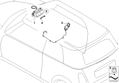 Poduszka powietrzna (72_0529) dla MINI Cabrio R52 Cooper S Cabrio ECE