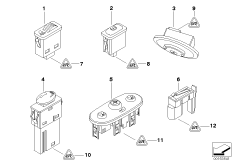 Różne przełączniki (61_1493) dla MINI R50 One D 3-drzwiowy ECE