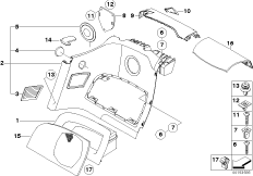 Tapicerka boczna tylna (51_4916) dla BMW Z4 E86 Z4 M3.2 Cou ECE
