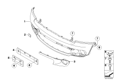 Obudowa przednia (51_6219) dla MINI Cabrio R57 Cooper S Cabrio ECE