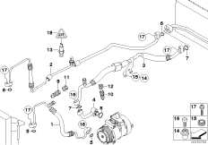 Przewody czynnika chłodniczego (64_1416) dla BMW 7' E65 745d Lim ECE