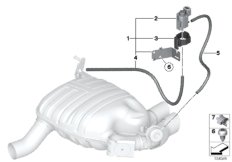 Sterowanie podciśnieniowe-przep. spalin (18_0667) dla BMW 1' E87 LCI 130i 5-d ECE