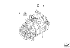 RP sprężarka klimatyzacji (64_1565) dla BMW 3' E91 LCI 335d Tou ECE