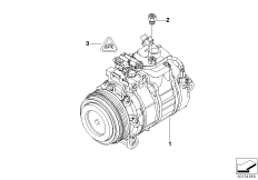 RP sprężarka klimatyzacji (64_1566) dla BMW 3' E90 LCI 335d Lim USA