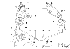 Zawieszenie silnika (22_0129) dla BMW X3 E83 X3 3.0d SAV ECE