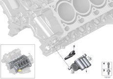 Dopływ oleju-przyłącze chłodnicy oleju (11_3990) dla BMW X5 E70 X5 4.8i SAV ECE