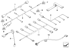 Różne komplety przewodów (61_1540) dla BMW 7' E66 760Li Lim ECE