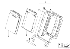 Fotel tylny, torba na narty (52_3194) dla BMW 3' E90 LCI 328xi N51 Lim USA