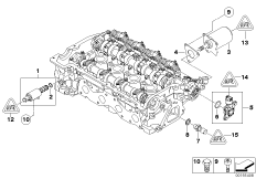 Głowica cylindrów - elektr. elem. dod. (11_3992) dla MINI Cabrio R57 Cooper Cabrio ECE