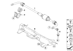 Stabilizator tylny / Dynamic Drive (33_1382) dla BMW X5 E70 X5 4.8i SAV ECE