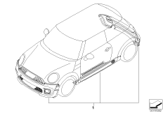Pakiet aerodynamiczny JCW (03_1129) dla MINI R56 Coop.S JCW 3-drzwiowy USA