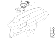 Głośnik tablicy przyrządów (65_1702) dla BMW X5 E70 X5 3.0d SAV ECE