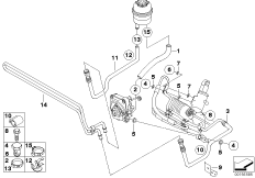 Hydr. układ kier./przewody oleju (32_1632) dla BMW Z4 E86 Z4 M3.2 Cou ECE