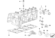 Elementy dodatkowe głowicy cylindrów (11_2054) dla BMW 3' E46 318i Lim RUS
