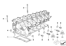 Elementy dodatkowe głowicy cylindrów (11_1548) dla BMW 5' E39 525tds Tou ECE