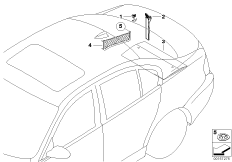 Doposażenie - schowki w bagażniku (03_1416) dla BMW 3' E93 330d Cab ECE