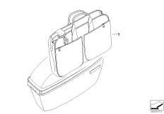 Inner pocket, case, official-use (77_0157) dla BMW F 800 GT (0B03, 0B13) ECE